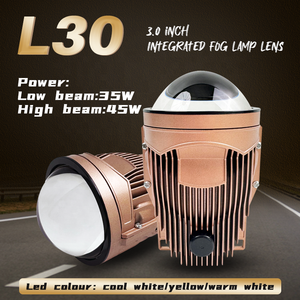 L30 Nouveau projecteur de feux antibrouillard Bi-<span class=keywords><strong>LED</strong></span> doré intégré de 3 pouces 90W, lentille haute luminosité, super pénétration, facile à installer - Product Image 2