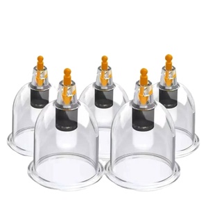 Juego de Ventosas de Alta Calidad en Oferta, Ventosas de Silicona Transparentes para Masaje Médico Chino, para Celulitis Corporal - Product Image 4