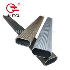 Bande de support à rayures anodisées pour armoire, Tube ovale, 3/1.0/1.5mm d'épaisseur - Product Image 1