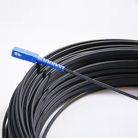 Cable de Fibra Óptica FTTH de 1 Núcleo, Conectores SC/UPC a SC/APC Azules y Verdes, para Interiores y Exteriores, Directo de Fábrica