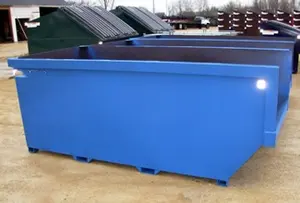 Outdoor Scrap Metal Trash Can Construction Waste Collection And Transfer Equipment Skip Box