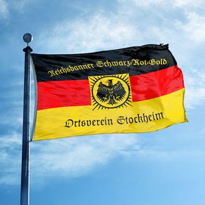 Bandera de Alemania 3x5 pies, poliéster de alta resistencia 100D, bandera nacional alemana con ojales de latón, bandera de la Confederación Alemana - Product Image 5