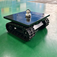 重型迷你履带底盘，360 °   用于DIY、农业、巡逻机器人和研究的高扭矩旋转橡胶履带底座