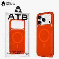 ATB Produk Terbaru untuk iPhone 17 18, Casing HP Matte Skin Feeling Warna Polos dengan Cincin Magnetik, Bahan TPU+PC, Proteksi 360 Anti Benturan