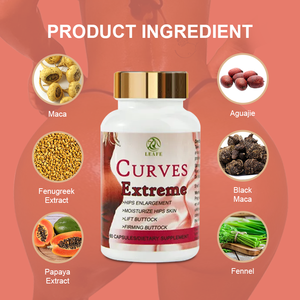 Productos al por mayor para realzar los glúteos: Suplementos herbales, <span class=keywords><strong>polvo</strong></span> y jarabe para mejorar los glúteos, cápsulas Extreme Curves, set para agrandar los glúteos. - Product Image 3