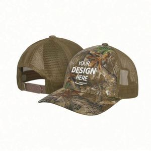 Gorra Trucker de Camuflaje de 6 Paneles, Moderna, Negra, con Estampado de Camuflaje, de Lona Vaquera, con Logotipo Personalizado, para Ciclismo al Aire Libre, Playa, Uso Casual - Product Image 1