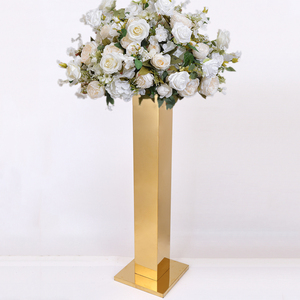 Vàng Hoa Đường Kim Loại Bàn Đám Cưới Centerpieces Tổ Chức Sự Kiện Đảng Lọ Cho Khách Sạn Nhà Trang Trí - Product Image 3