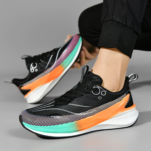 Zapatos Deportivos Casuales Modernos para Hombre con Cordones, Diseño de Tela Tejida Cómoda, Amortiguación de Impactos, Antideslizantes, Suaves, para Todas las Temporadas - Product Image 5
