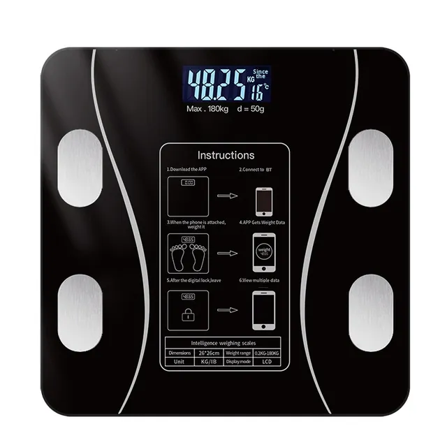 Bluetooth Body Fat Health Smart Home Scale for Men and Women Wholesale Electronic Body Composition Scale