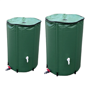 Système de stockage d'eau de pluie pliable en PVC de qualité supérieure avec robinet à dégagement rapide - Product Image 1