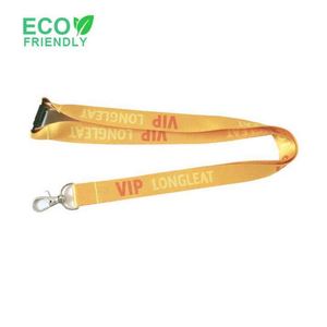 Lanières personnalisées écologiques en RPET, faible MOQ, lanières de cou en polyester recyclé avec logo imprimé - Product Image 2