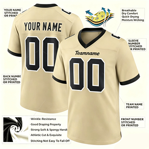 Vente en gros de maillots de football américain rétro de haute qualité pour hommes, personnalisables, 25/26, toutes les équipes, tailles plus grandes - Product Image 2