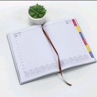 2025 A5 PU cuir planificateur en gros étudiant 365 calendrier cahier Agenda pour bureau