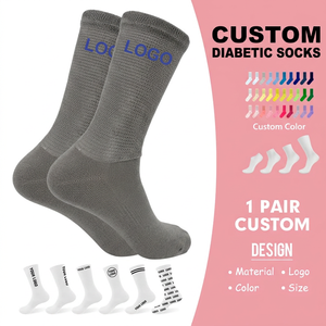 Calcetines Circulatorios Transpirables, Calcetines Diabéticos Ligeros <span class=keywords><strong>con</strong></span> Parte Superior Extra Ancha para Mayor Comodidad - Product Image 2