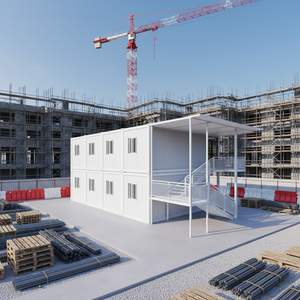 <span class=keywords><strong>Modulo</strong></span> <span class=keywords><strong>Abitativo</strong></span> per Lavoratori a Risparmio Energetico, Riutilizzabile, Facile da Assemblare, Casa Container Prefabbricata Modulare <span class=keywords><strong>Mobile</strong></span> per Ufficio - Product Image 1