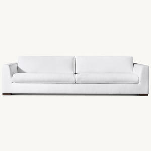 Ensemble <span class=keywords><strong>de</strong></span> canapés Rhoohill personnalisé en <span class=keywords><strong>tissu</strong></span> <span class=keywords><strong>de</strong></span> lin blanc <span class=keywords><strong>de</strong></span> luxe, style rétro, pour salon, villa, meubles <span class=keywords><strong>de</strong></span> salon - Product Image 3