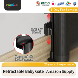 Probebi SG025 Nhà Máy Giá Kim Loại Màu Trắng Lớn Loại Hình Vuông Đa Chức Năng Siêu Rộng Bé An Toàn Cửa Cầu Thang Cửa Cho Trẻ Em - Product Image 4