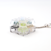 Porte-clés personnalisés en gros avec logo, clavier, capuchon de touche, anti-stress, avec lumière LED