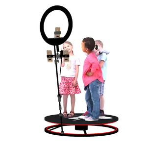 Videokamera Tragbare 360-Grad-Fotokabine Automatisch rotierendes Selfie Neu mit Rin glicht Photo booth 360 Rotating Round