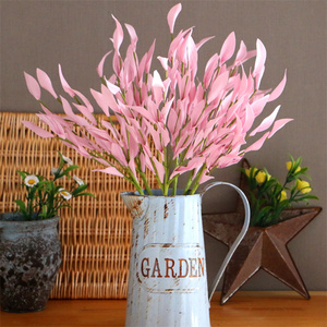 Ramo di Salice Artificiale in PE 55cm con Foglie Rosa, Gialle e Viola per Decorazioni di Ringraziamento, Casa e Feste - Product Image 1