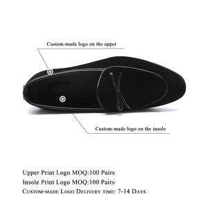 Zapatos de Vestir de Cuero Genuino Negro para Hombre, Tallas Grandes 37-48, Estilo Slipper con Punta en Pico, para Boda - Product Image 3