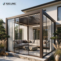 Pergola en aluminium à toit à lamelles sur mesure pour les constructeurs et les entrepreneurs en bâtiment, pergola pare-vent et pare-soleil pour jardin et patio