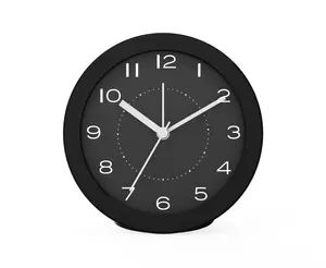 Wholesale Custom Quartz Time Snooze Backlight Classic Round Desktop Table Analog Alarm Clock