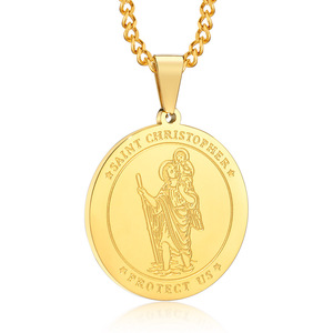 Collar Amuleto de Protección de Arcángeles con Oraciones Cristianas, Joyería Religiosa de Acero Inoxidable para Regalo - Product Image 5