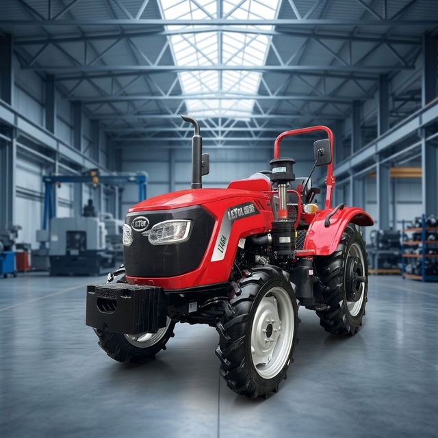 50 HP Diesel Four-Wheel Drive 4x4 Farming Mini Tractor Intelligent Control Spraying Harvesting Utility Agricultural Tractor