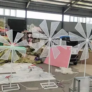 風車高さ調節可能な電動ロータリー風車結婚式の装飾背景