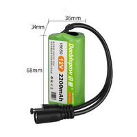 Doublepow 12V 18650 2200mAh Batterie rechargeable au lithium-ion à cycle profond 3S1P 12v 2200mAh Batteries au lithium