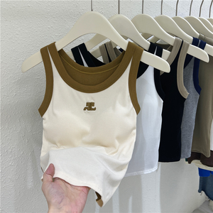 <strong>Women</strong> Sexy Knitted Tank <strong>Top</strong> Crew Neck Sleeveless Crop <strong>Top</strong> Y2K Knitwear Camisole <strong>Vest</strong> <strong>Top</strong> - Product Image 5