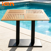 Pied de table en fonte noire pour salle à manger, support de table en métal pour restaurant
