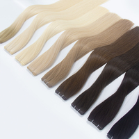 Extensions de cheveux russes Remy 100 % vierges, alignées sur les cuticules, les plus vendues, douces, brillantes, lisses, double trame, qualité 12A, teintes