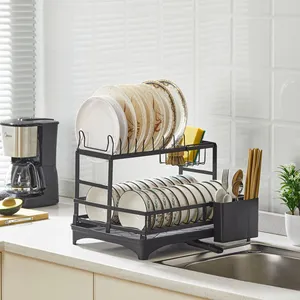 Multifunctional Chopsticks Cage With Sink Top Bowl And Dish Storage Rack
