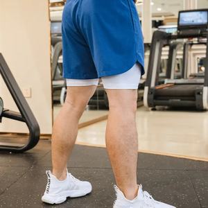 Pantalons de sport à taille élastique avec logo personnalisé, pantalons de gym, shorts de course, de boxe, de fitness, de compression avec cordon de serrage - Product Image 2
