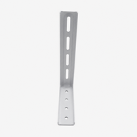 Supports muraux robustes pour tringle à rideaux, supports en L blancs compatibles avec les rails muraux et de plafond pour la chambre