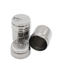BBQ Salt Pepper Condiment Box With Holes Stainless Steel Seasoning Spice Shaker Storage Bottle