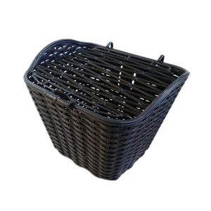 Cesta delantera para <span class=keywords><strong>bicicleta</strong></span> Princess, <span class=keywords><strong>bicicleta</strong></span> eléctrica y cesta de coche de ratán Retro, función de liberación rápida, cesta de piezas de montar de plástico frontal - Product Image 6