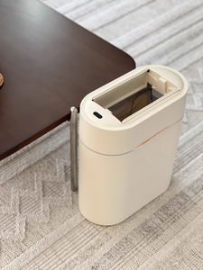 Nuevo Bote de <span class=keywords><strong>Basura</strong></span> Inteligente con <span class=keywords><strong>Apertura</strong></span> <span class=keywords><strong>Automática</strong></span> de Doble <span class=keywords><strong>Puerta</strong></span>, para Sala de Estar, Cocina, Baño, Montado en la Pared, Diseño Estrecho - Product Image 2