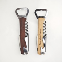 Ouvre-bouteille professionnel en bois de rose avec coffret cadeau |   Tire-bouchon de sommelier |   Ouvre-bouteille personnalisé avec logo pour cadeaux