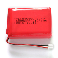 بطارية ليثيوم قابلة لإعادة الشحن 104058 2p 3.7 فولت 5800 مللي أمبير في الساعة بطارية ليثيوم بوليمر