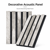 Panel Acústico Decorativo con Acabado de Madera, Panel de Insonorización Fácil de Instalar para Cine en Casa, Restaurante, Espacio Comercial