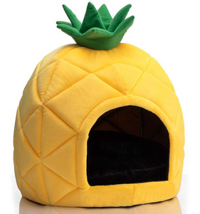 Nest Sleeping <strong>Bed</strong> Pineapple Shape Puppy House for Pets Small <strong>Dogs</strong> Cozy <strong>Bed</strong> Warm Cat <strong>Cave</strong> - Product Image 1