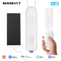 Motor Inteligente WiFi para Persianas Enrollables, Batería Recargable con Panel Solar, Compatible con Tuya Smart Life, Google Home y Alice