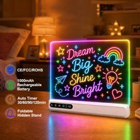 Tableau de Dessin LED RVB Lumineux à Haute Luminosité pour Décoration Maison, Bureau, Magasin – Facile à Nettoyer – Vente Directe Usine