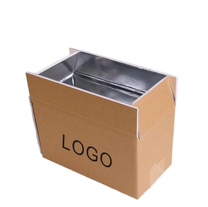 Custom Logo 1/6 Carton box fish vegetables styrofoam insulated shipping boxes for frozen food