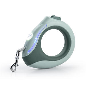Laisse rétractable KingHon pour animaux de compagnie, laisse pour chien avec poignée, longueur de la corde de 3 m, mains libres avec lumière LED, anneau lumineux coloré, laisse pour animaux de compagnie - Product Image 3