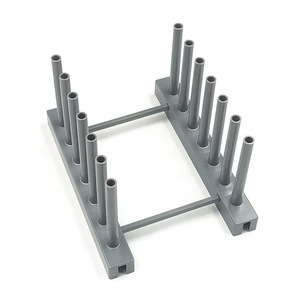 Draining Rack Plastic Dish Rack L Size Quick Dry Square Shape Household Storage Rack - Product Image 5