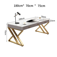 Bureau d'ordinateur moderne de luxe, bureau simple, table d'étude à domicile, table d'écriture pour chambre à coucher, table d'écriture pour fille